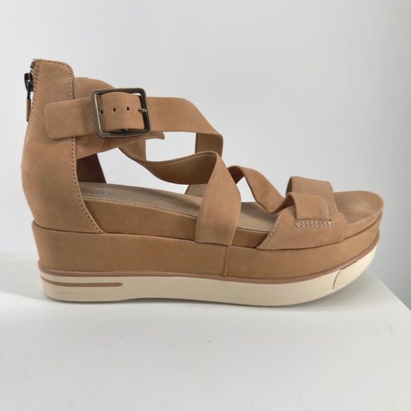 Eileen Fisher Shoes - Eileen Fisher Beige Suede Boost Platform in Latte Size 9.5‎